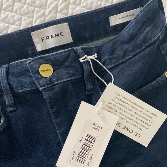 NWT Frame Le One Skinny Jeans- Size 1 - Picture 5 of 8